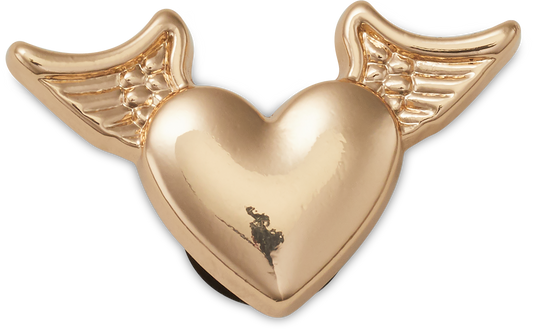 JIBBITZ GOLD HEART WITH WINGS