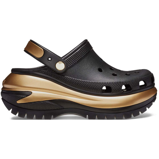 Crocs Mega Crush Metallic Clog Black / Gold