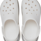 Crocs Mega Crush Metallic Clog White / Silver