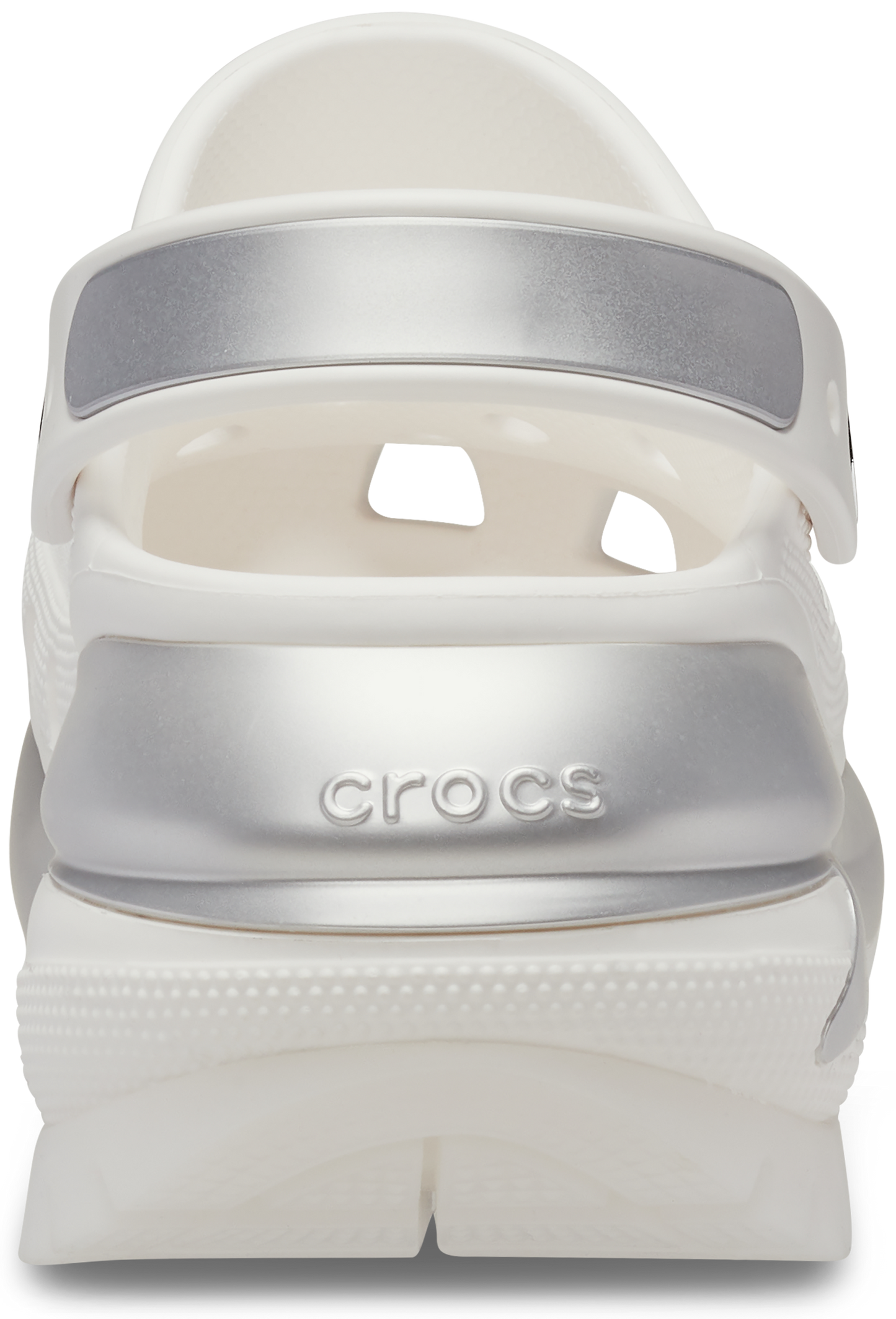 Crocs Mega Crush Metallic Clog White / Silver